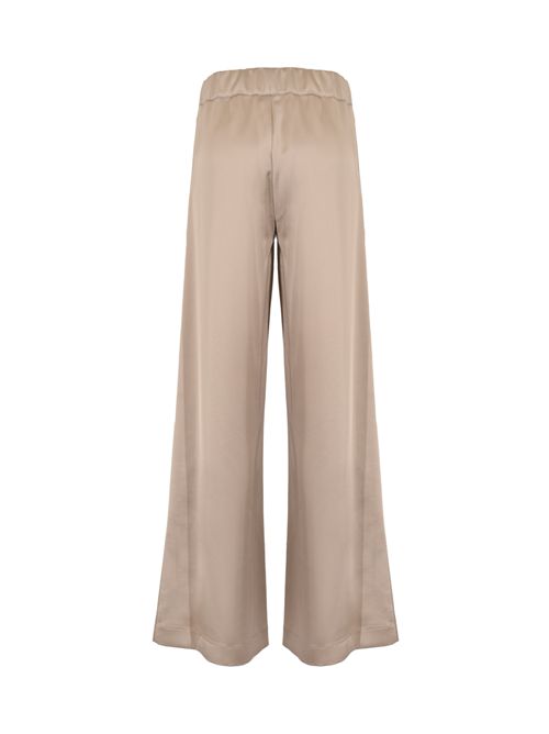 Pantalone palazzo in satin D. Exterior | 626638ARGI